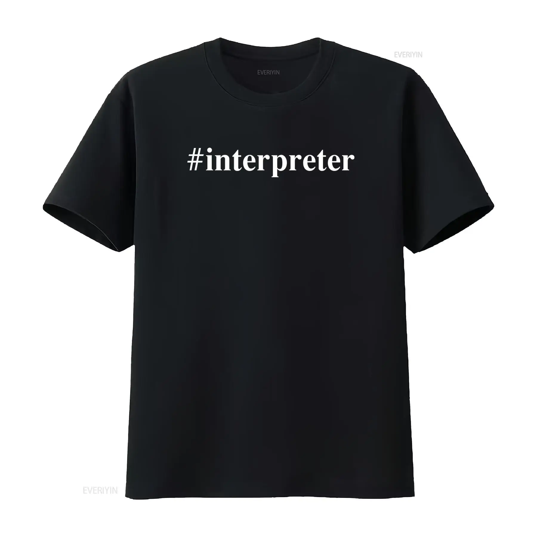 Mens Fashion Hashtags - T-shirt d'interprète pour linguistes avec design