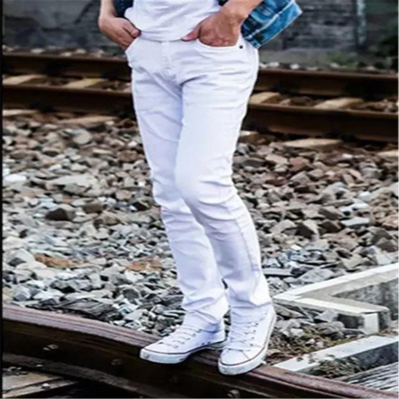 Men'S Fashion Vest With Jeans - Mode chaude été solide coton jean