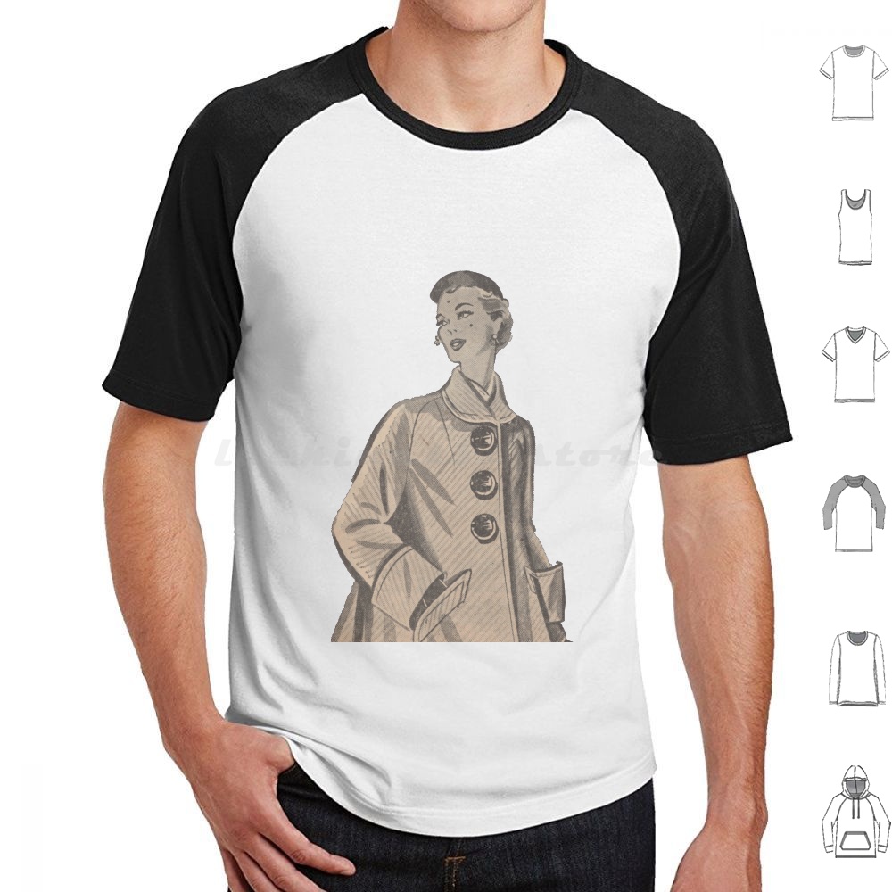 Mens Fashion In The 50S - T-shirt imprimé / découpé avec motif