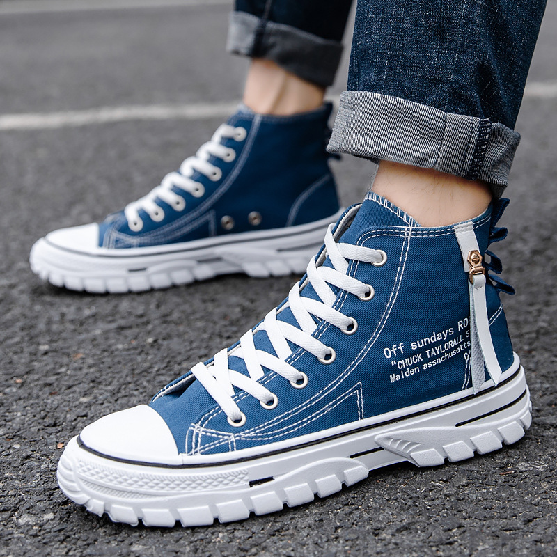 Mens Fashion Summer 2025 - Chaussures montantes en toile pour hommes