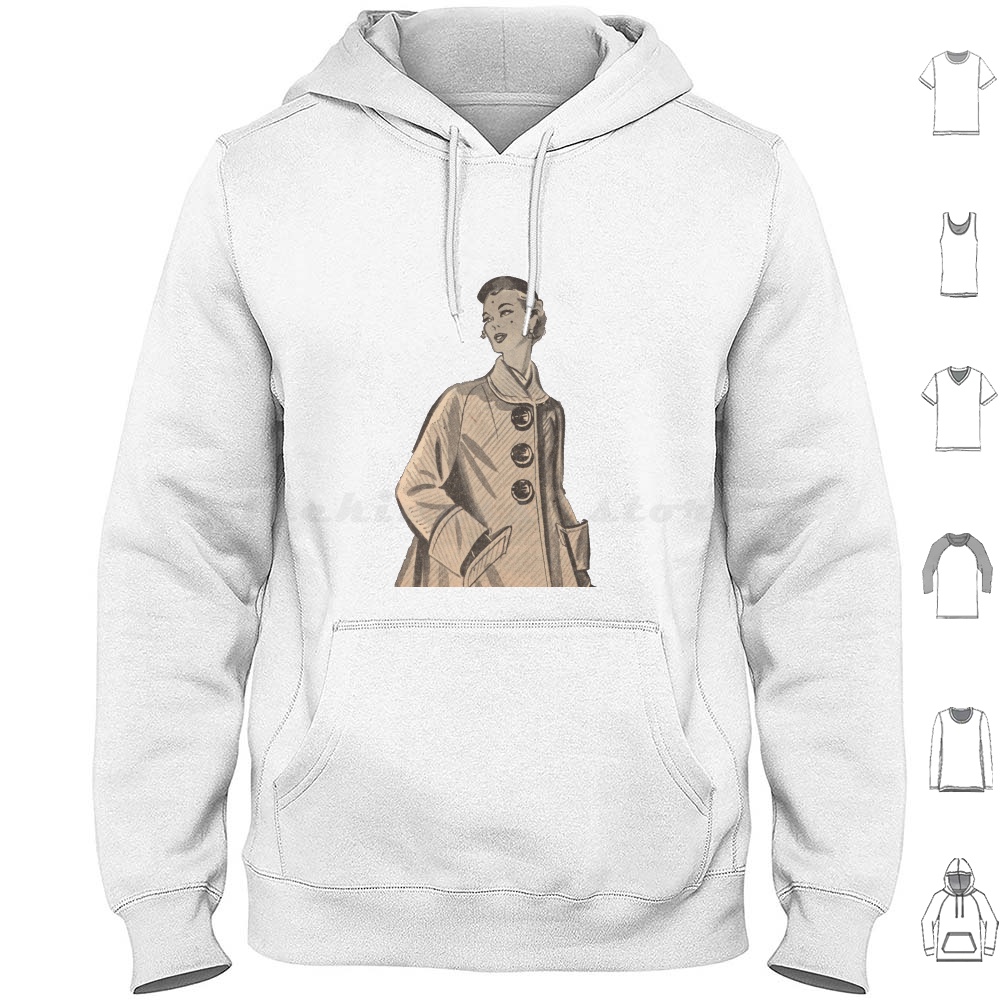 Mens Fashion In The 50S - Sweat à capuche en coton à