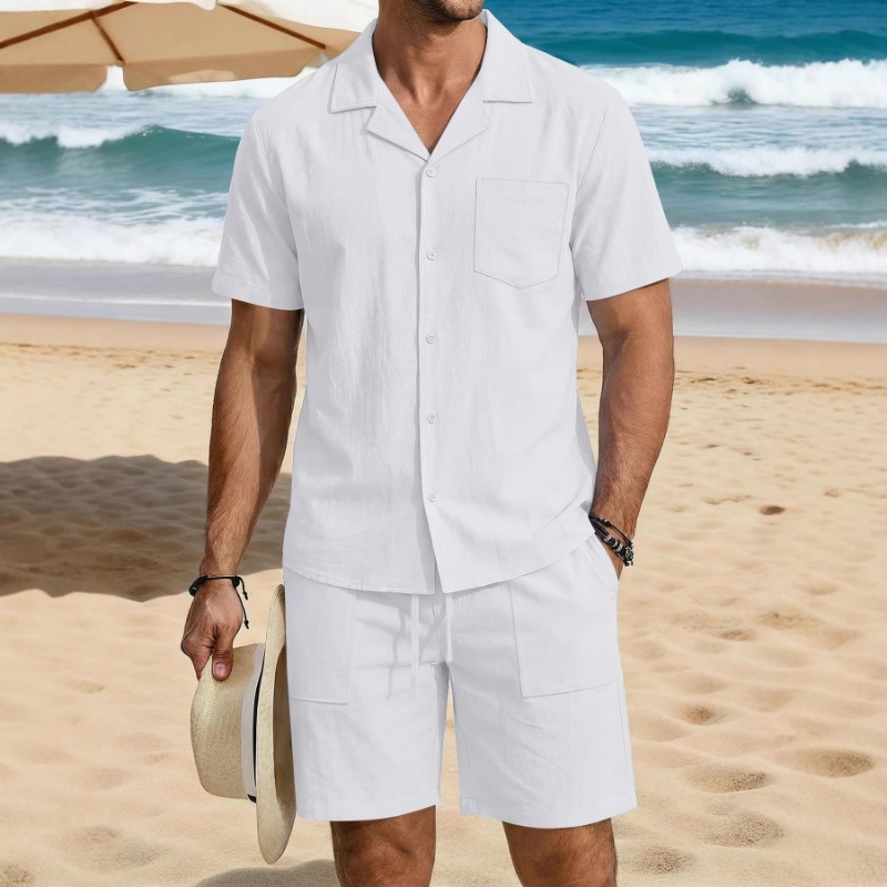 Linen Shirt Summer - Ensemble de vacances pour homme en