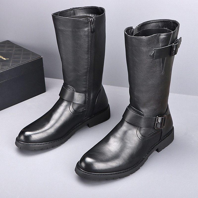 Men'S Fashion News - Bottes de moto hautes de style