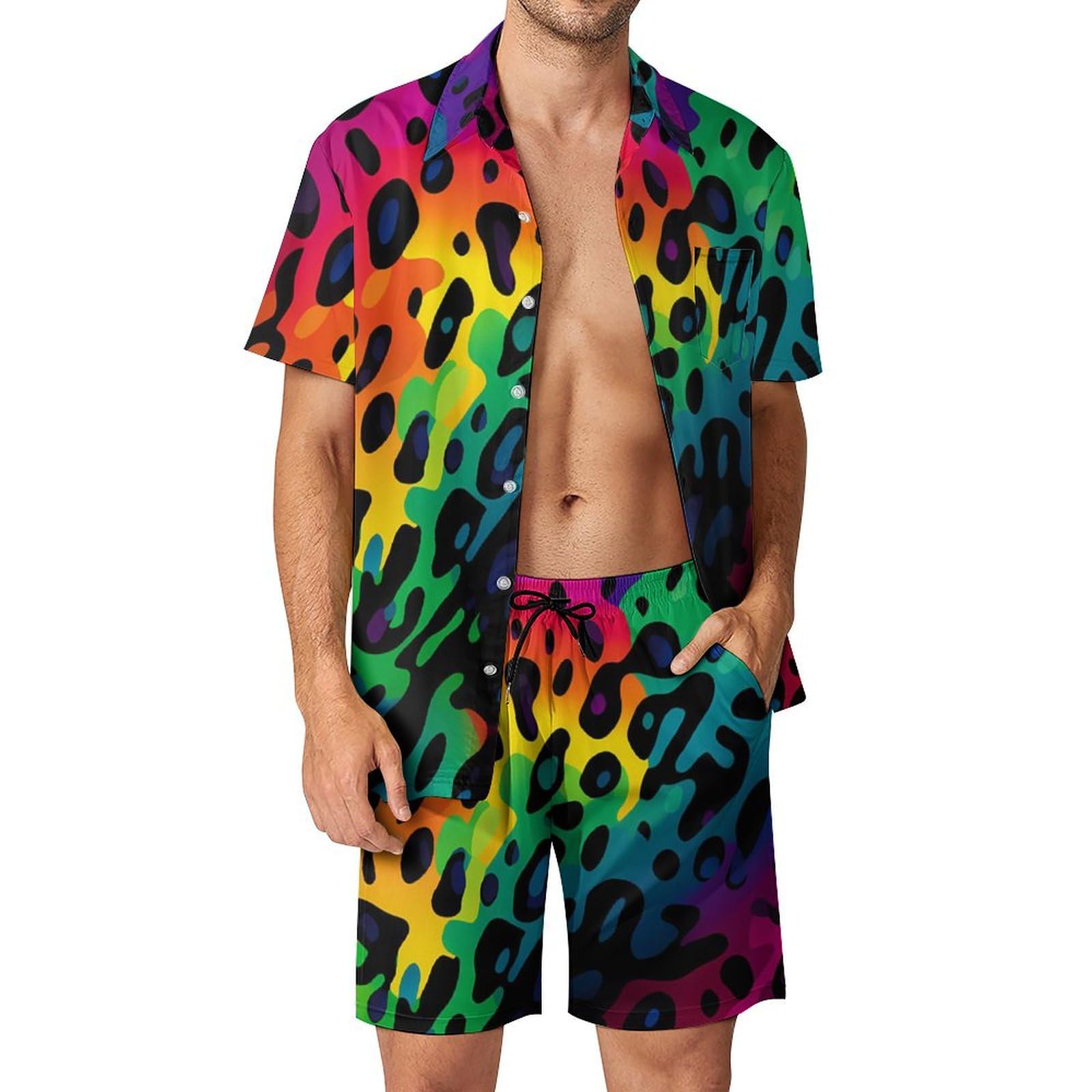 Quality Men'S Fashion - Ensemble chemise et short pour homme,