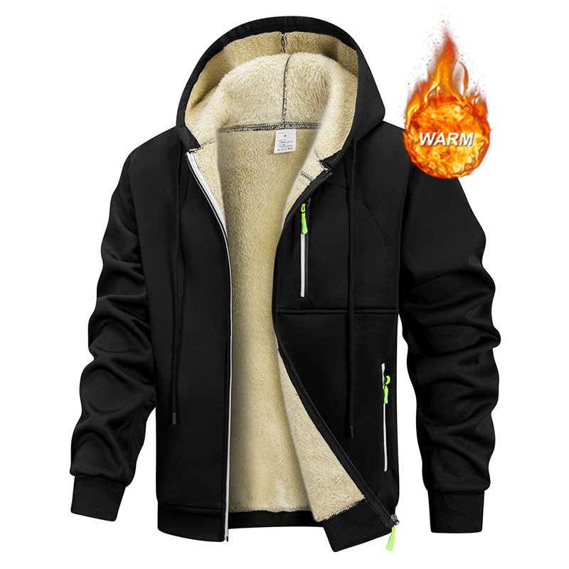 Sherpa Jacket Fleece - Veste chaude d'hiver pour hommes, doublure