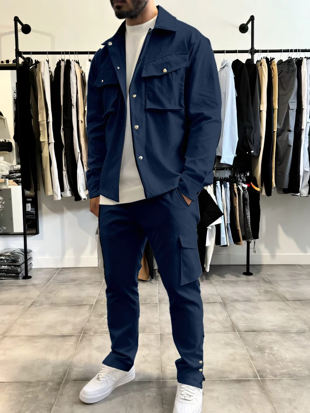 Jacket Mens Fashion - Ensemble veste et pantalon pour homme,