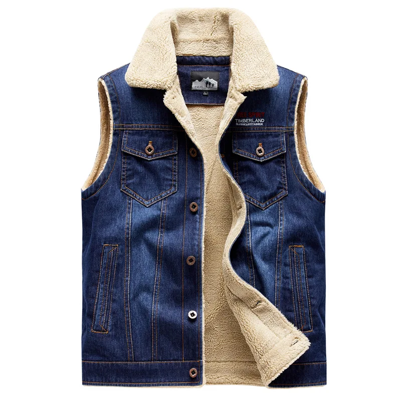 Men'S Fashion Vest With Jeans - Gilet en jean pour homme, nouvelle