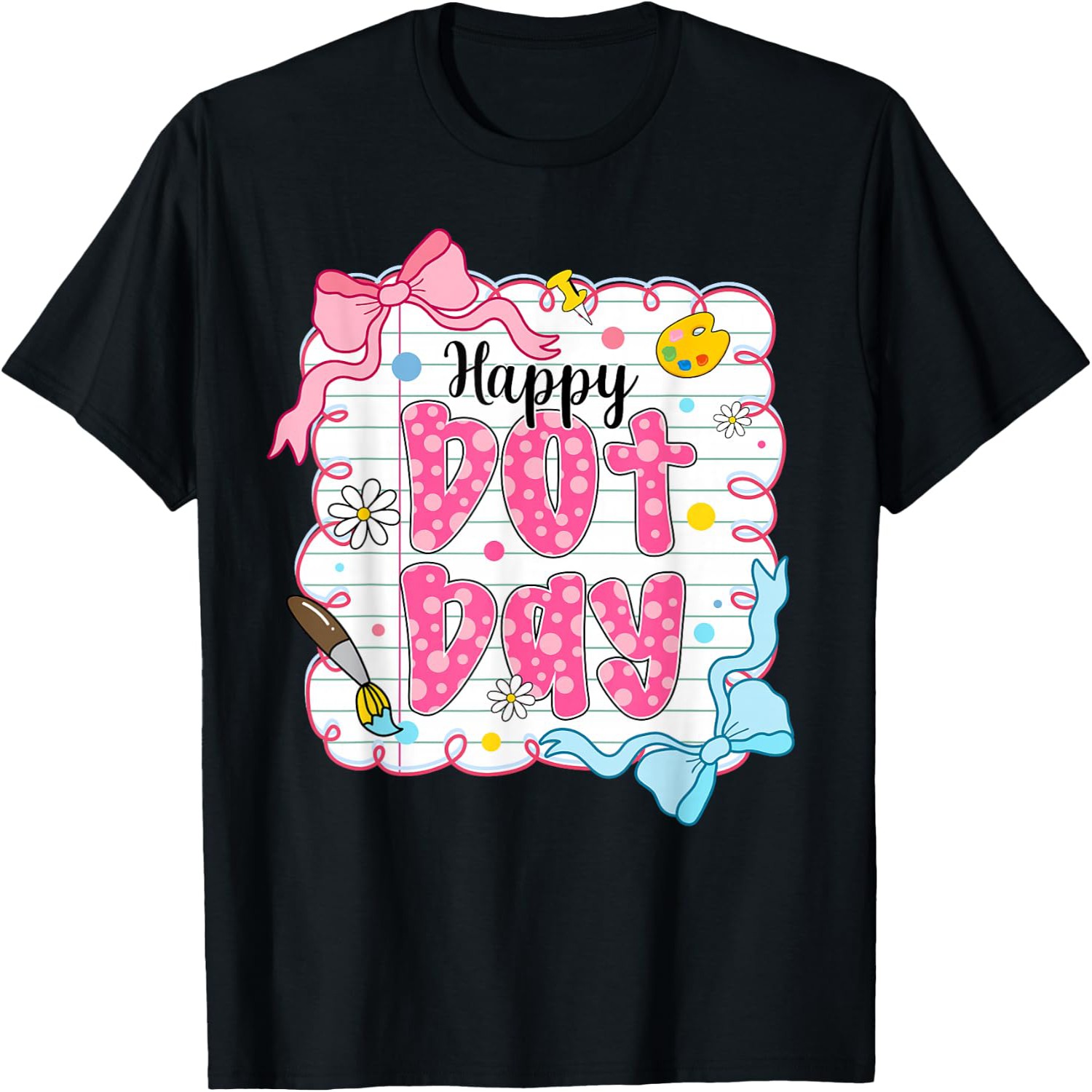 Men'S Fashion Today - T-shirt graphique « Happy Dot Day