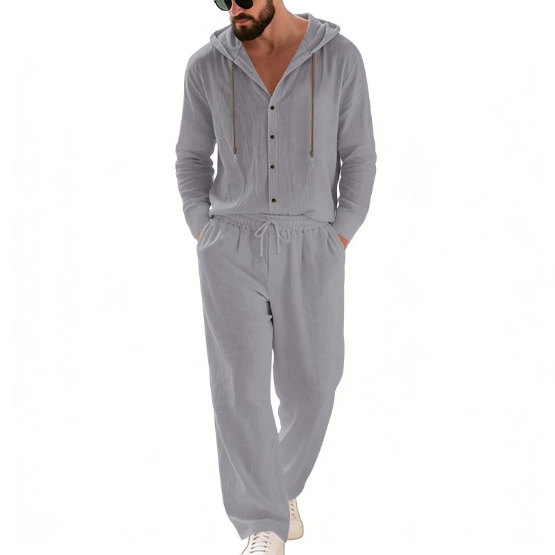 Linen Shirt Summer - Ensemble deux pièces pour homme en