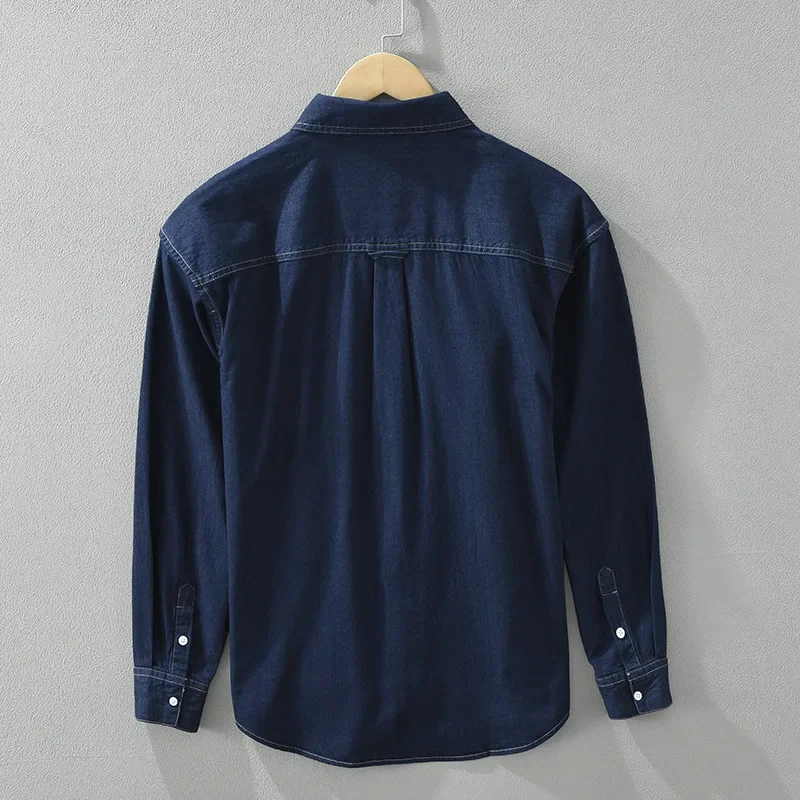 Mode coréenne hommes Denim che - Jeans Shirt Fashion For Men avis et prix