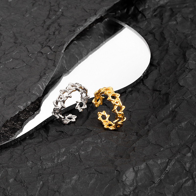 Bague ouverte hexagramme géomé - Men'S Fashion Today avis et prix