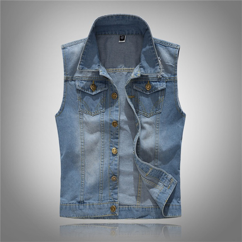 Gilet en jean déchiré pour hom - Men'S Fashion Vest With Jeans avis et prix