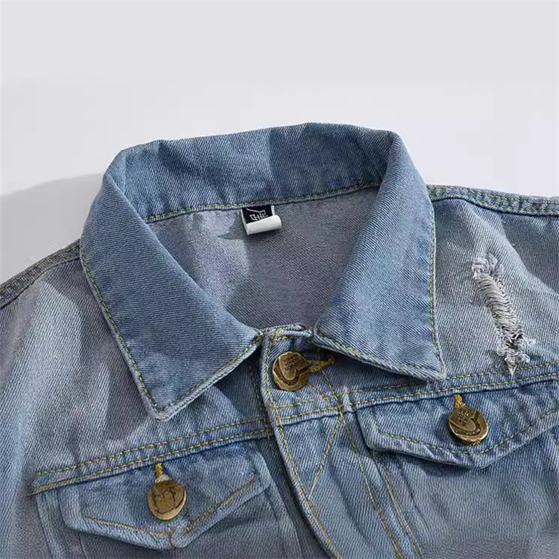 Gilet en jean déchiré pour hom - Men'S Fashion Vest With Jeans avis et prix