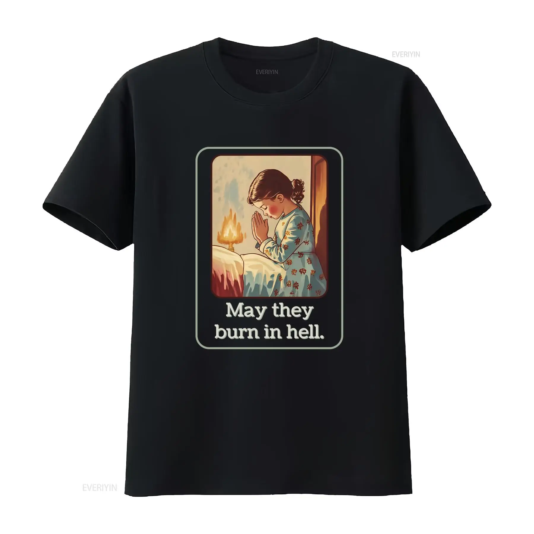 T-shirt « May They Burn In Hel - Mens Fashion In The 50S avis et prix