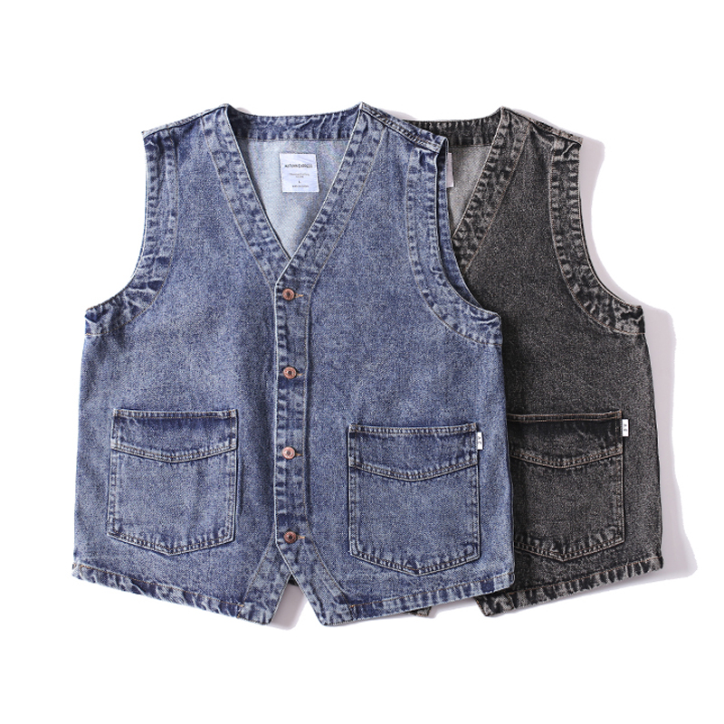Hommes japonais Streetwear Cit - Men'S Fashion Vest With Jeans avis et prix