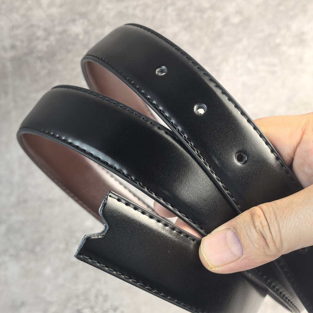 Ceinture sans boucle pour homm - Leather Belt Braided avis et prix