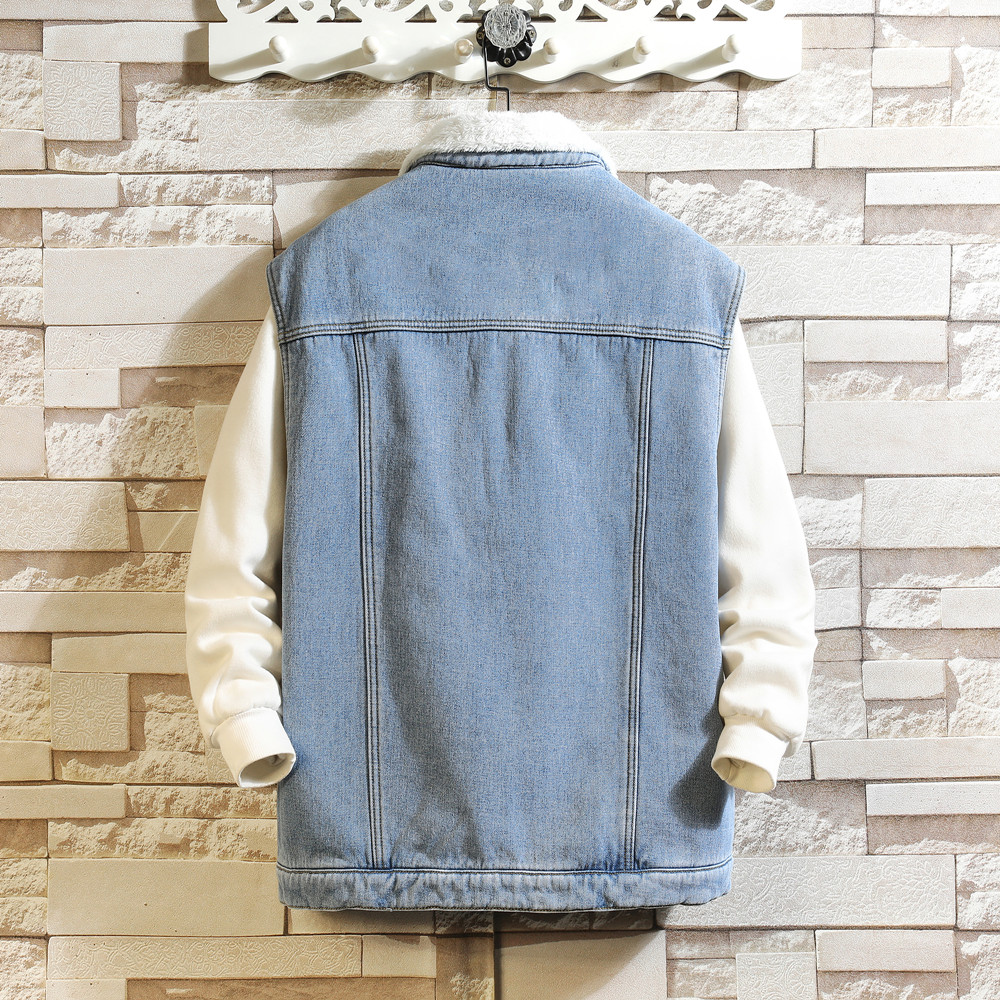 Hiver Cargo Denim gilets homme - Men'S Fashion Vest With Jeans avis et prix
