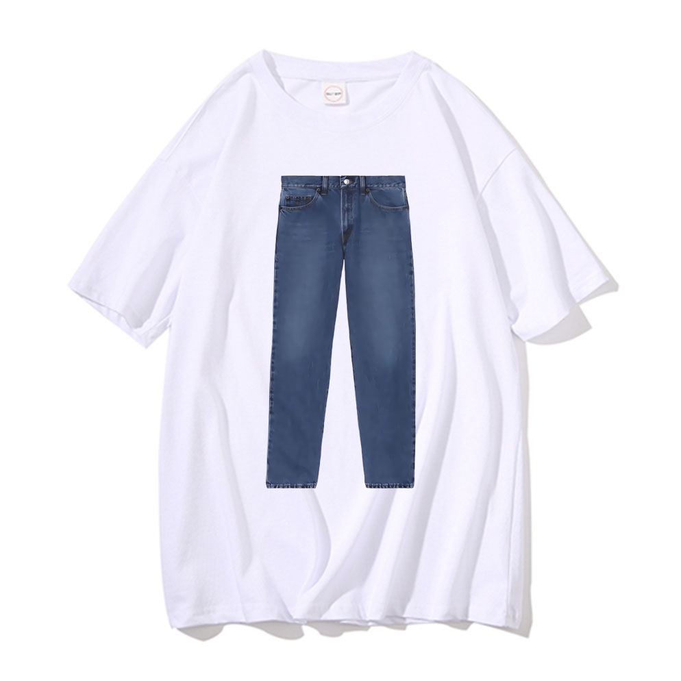 Drôle jean blague Meme T-shirt - Jeans Shirt Fashion For Men avis et prix