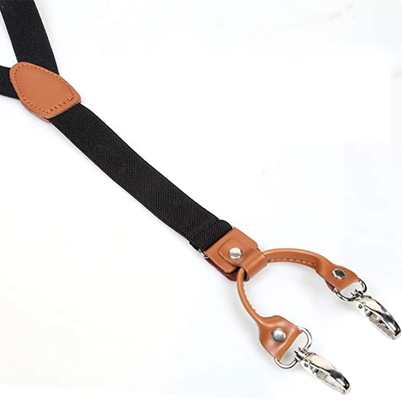 2.5cm 4 Clips bretelles Clips  - Jeans Shirt Fashion For Men avis et prix