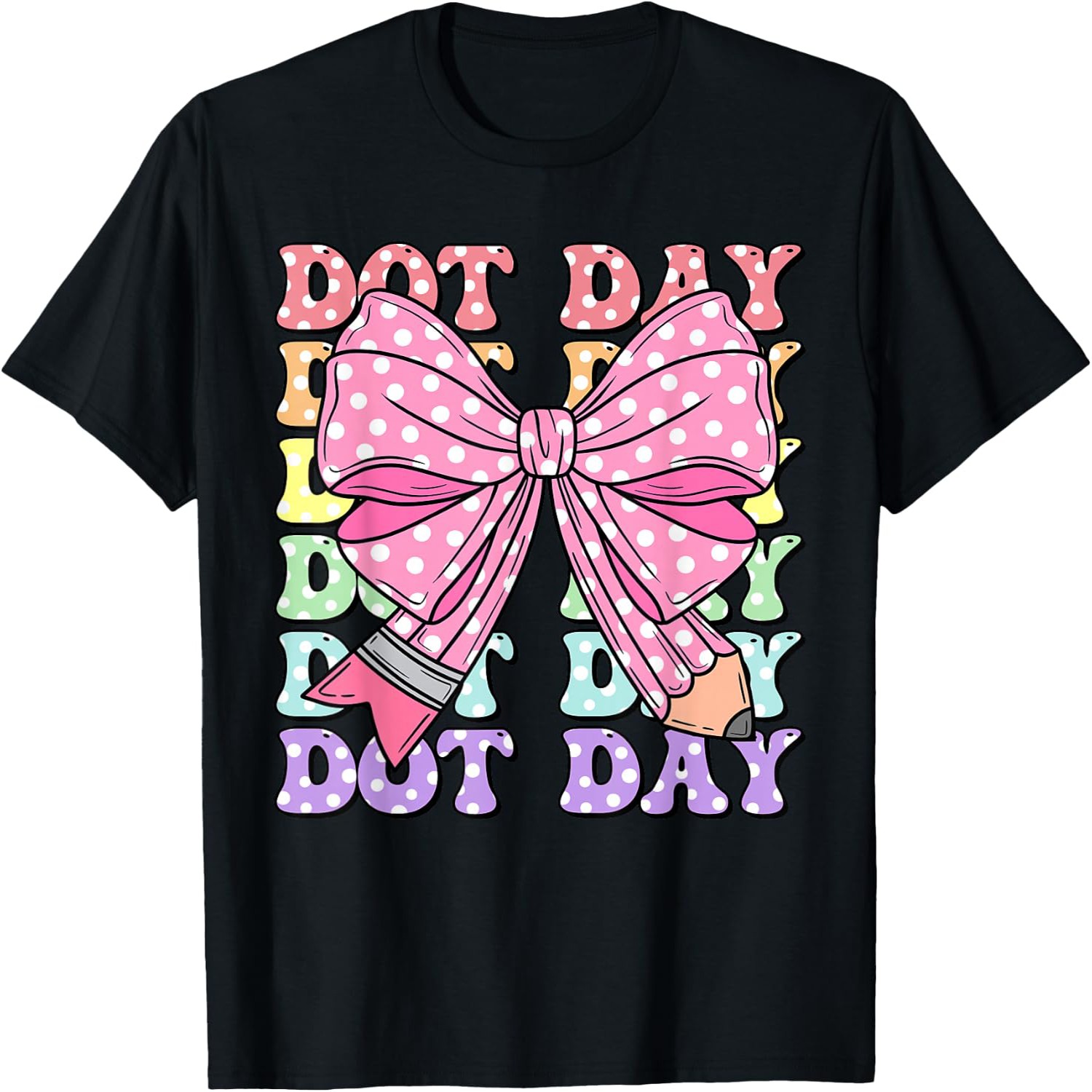 T-shirt graphique Happy Dot Da - Men'S Fashion Today avis et prix
