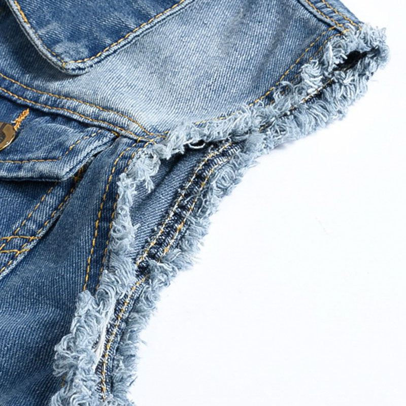 Gilet en jean déchiré sans man - Men'S Fashion Vest With Jeans avis et prix