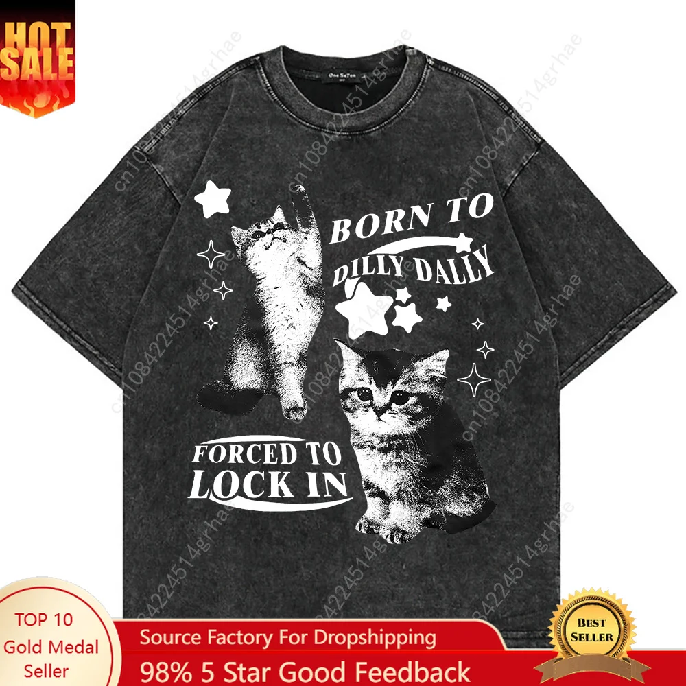 T-shirt 100% Coton Vintage Lav - Men'S Fashion Aesthetics avis et prix