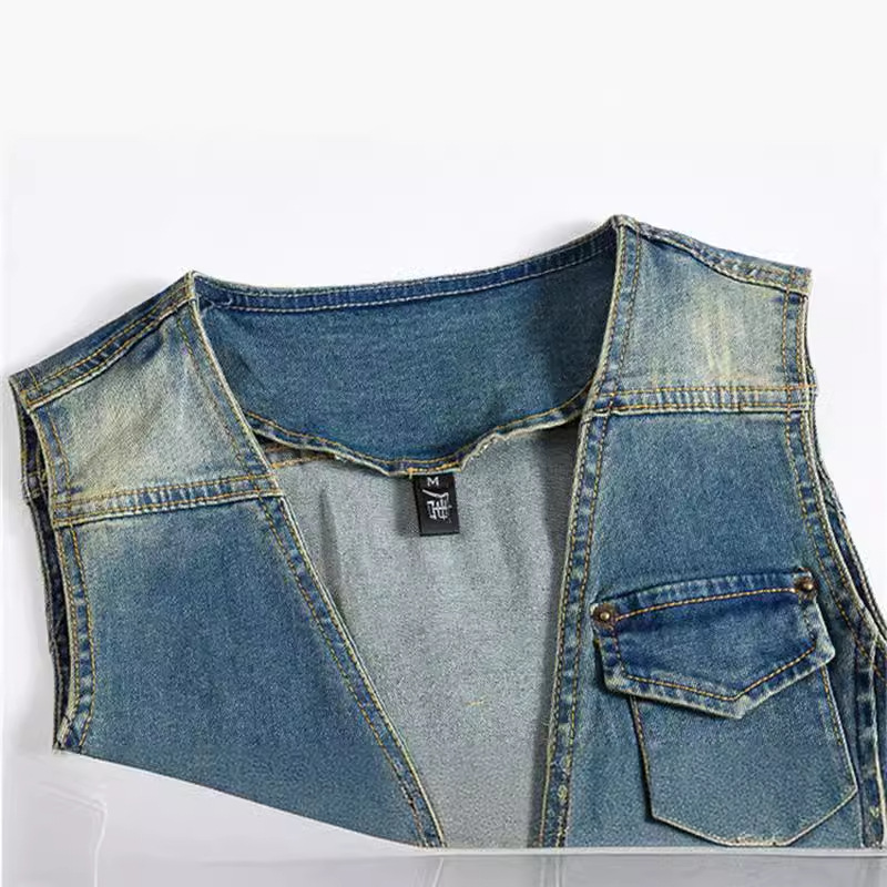 Printemps automne nouvelle mod - Men'S Fashion Vest With Jeans avis et prix