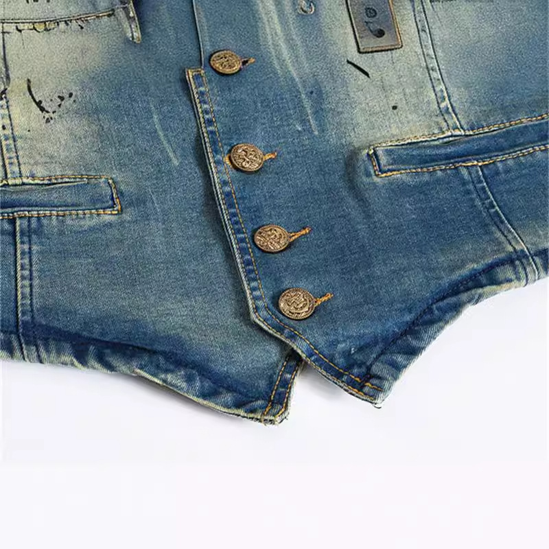 Printemps automne nouvelle mod - Men'S Fashion Vest With Jeans avis et prix