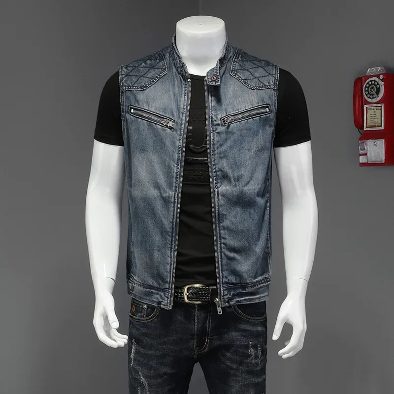 Pop printemps automne nouvelle - Men'S Fashion Vest With Jeans avis et prix