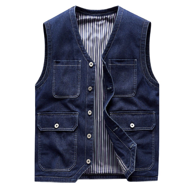 Gilet en jean pour homme, vest - Men'S Fashion Vest With Jeans avis et prix