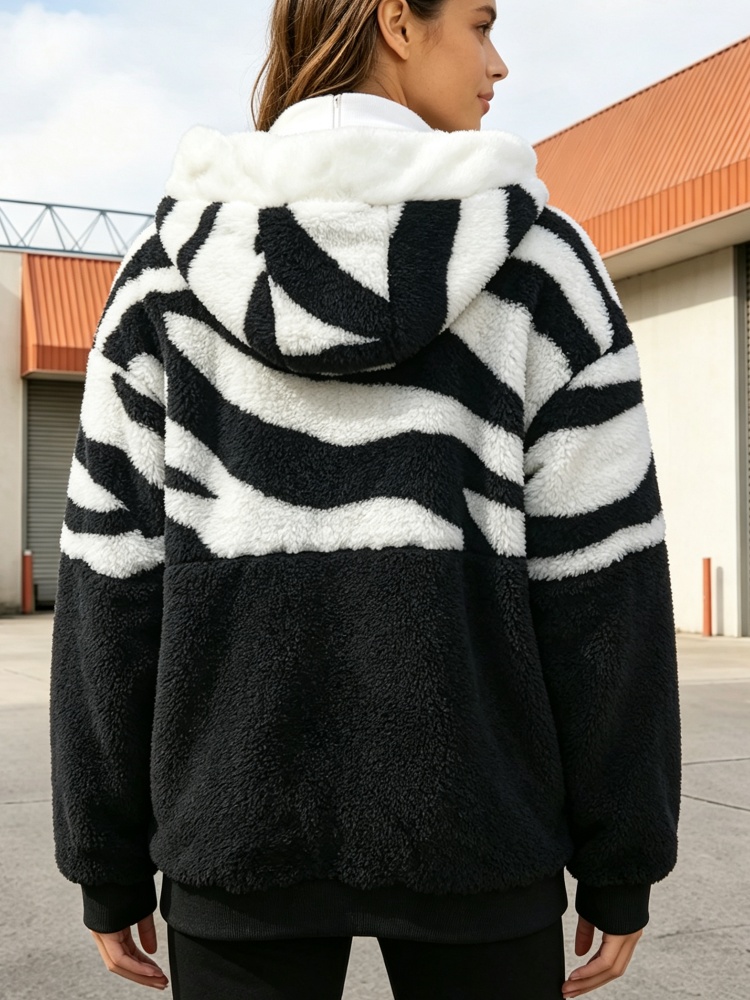 Veste à capuche en sherpa pour - Sherpa Jacket Fleece avis et prix
