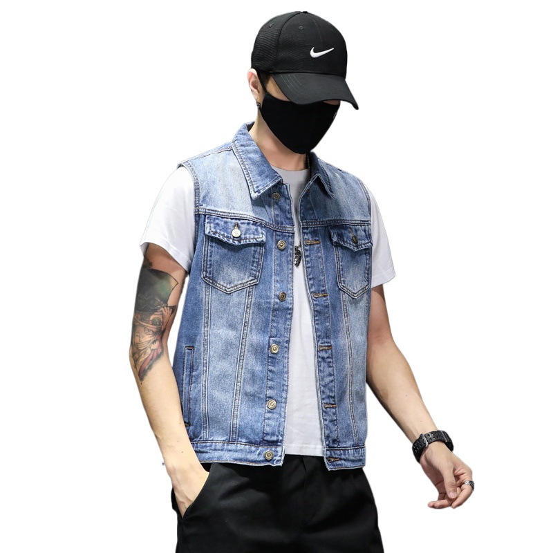 Nouvelle mode hommes bleu Deni - Men'S Fashion Vest With Jeans avis et prix