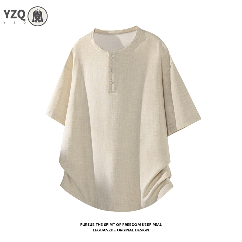 T-shirt ample à manches courte - Linen Shirt Summer avis et prix