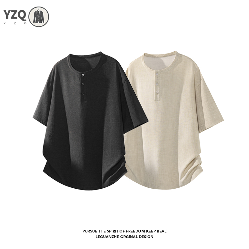 T-shirt ample à manches courte - Linen Shirt Summer avis et prix