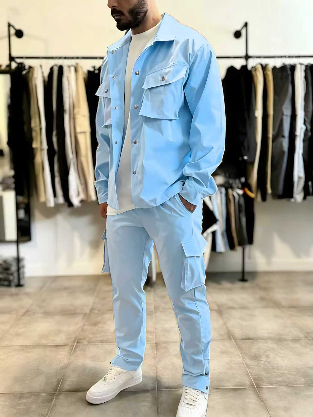 Ensemble veste et pantalon pou - Jacket Mens Fashion avis et prix