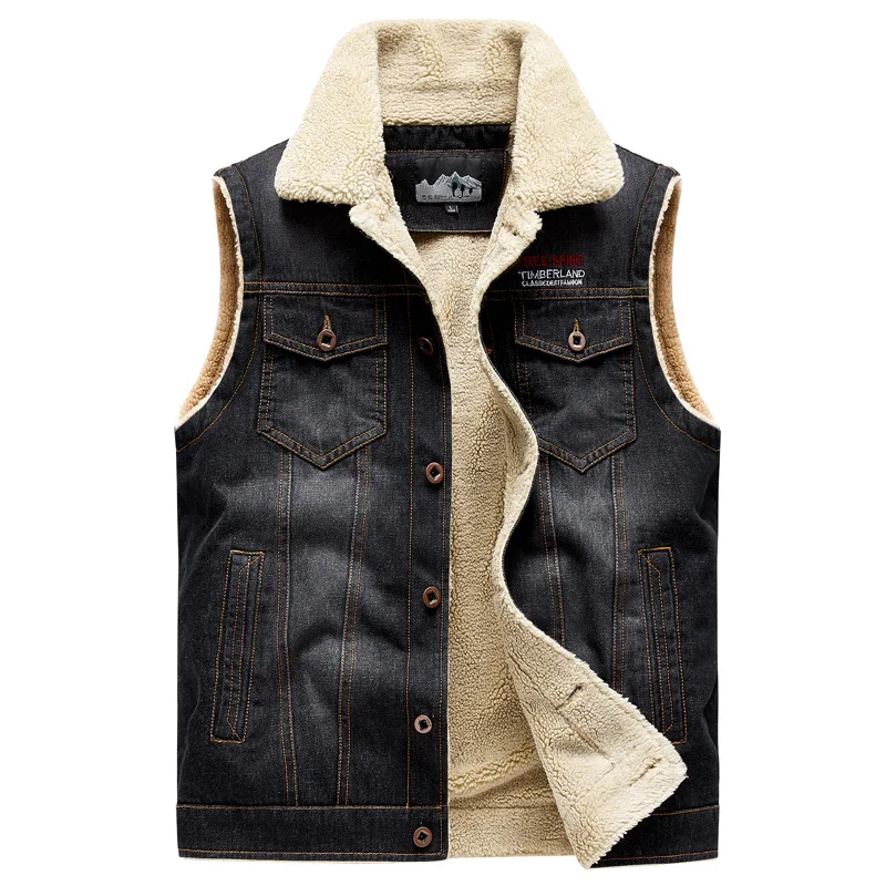 Gilet en jean pour homme, nouv - Men'S Fashion Vest With Jeans avis et prix