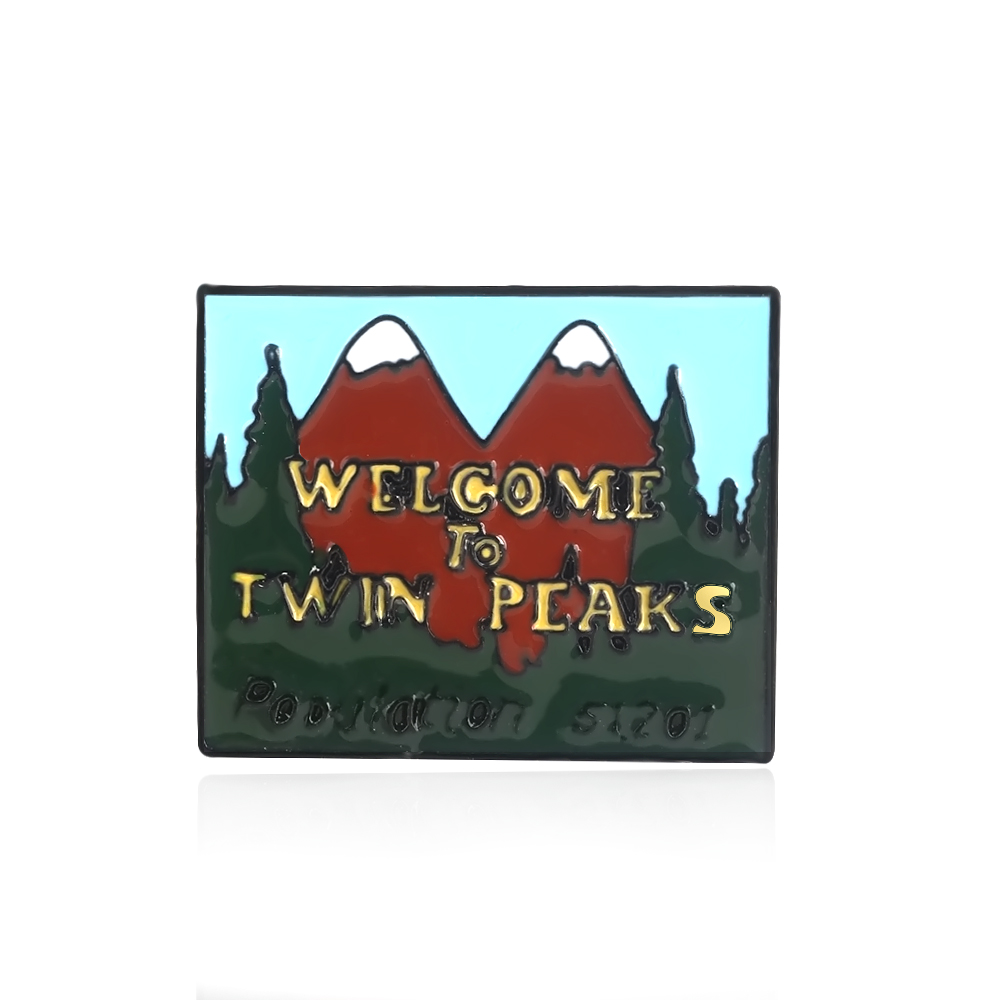 Broche Badge en émail Twin Pea - Jeans Shirt Fashion For Men avis et prix