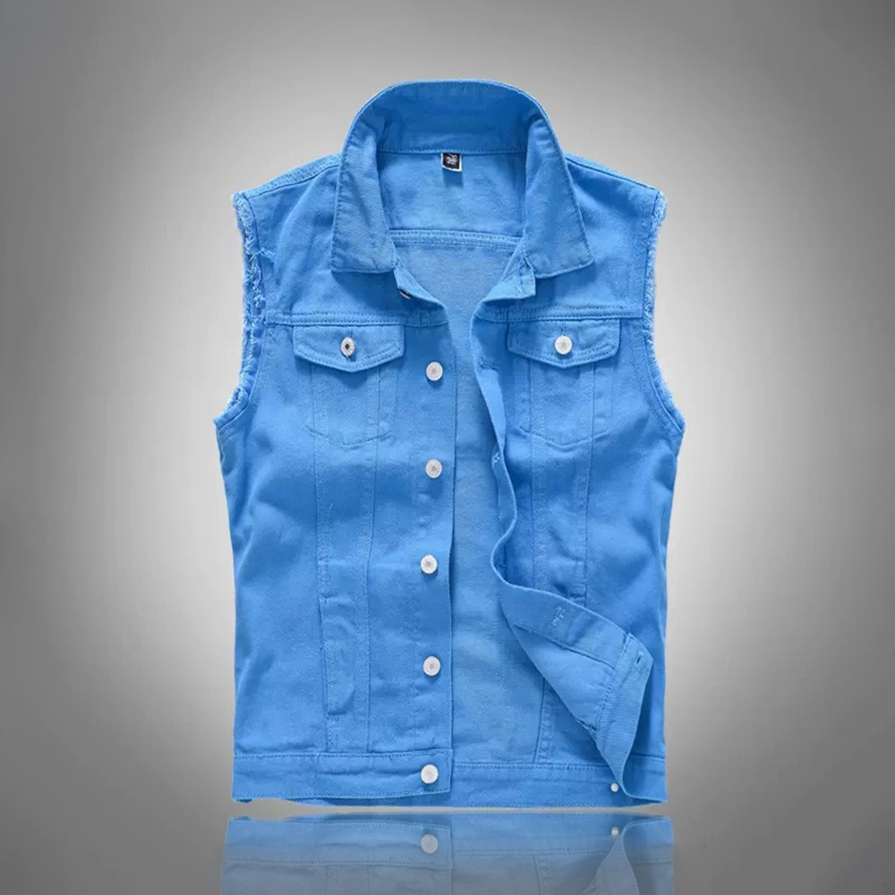 Nouvelle mode - Vestes en jean - Men'S Fashion Vest With Jeans avis et prix
