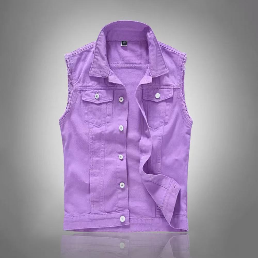Nouvelle mode - Vestes en jean - Men'S Fashion Vest With Jeans avis et prix