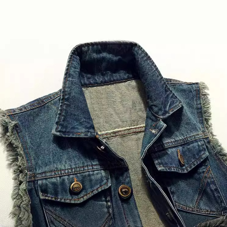 Nouvelle Mode Gilets en Jean D - Men'S Fashion Vest With Jeans avis et prix