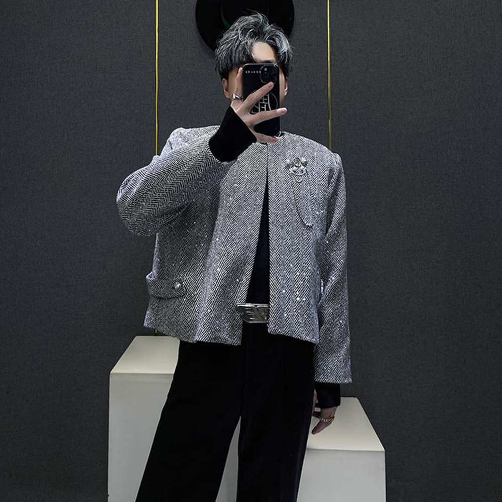 Veste décontractée texturée à  - Men'S Fashion Aesthetics avis et prix