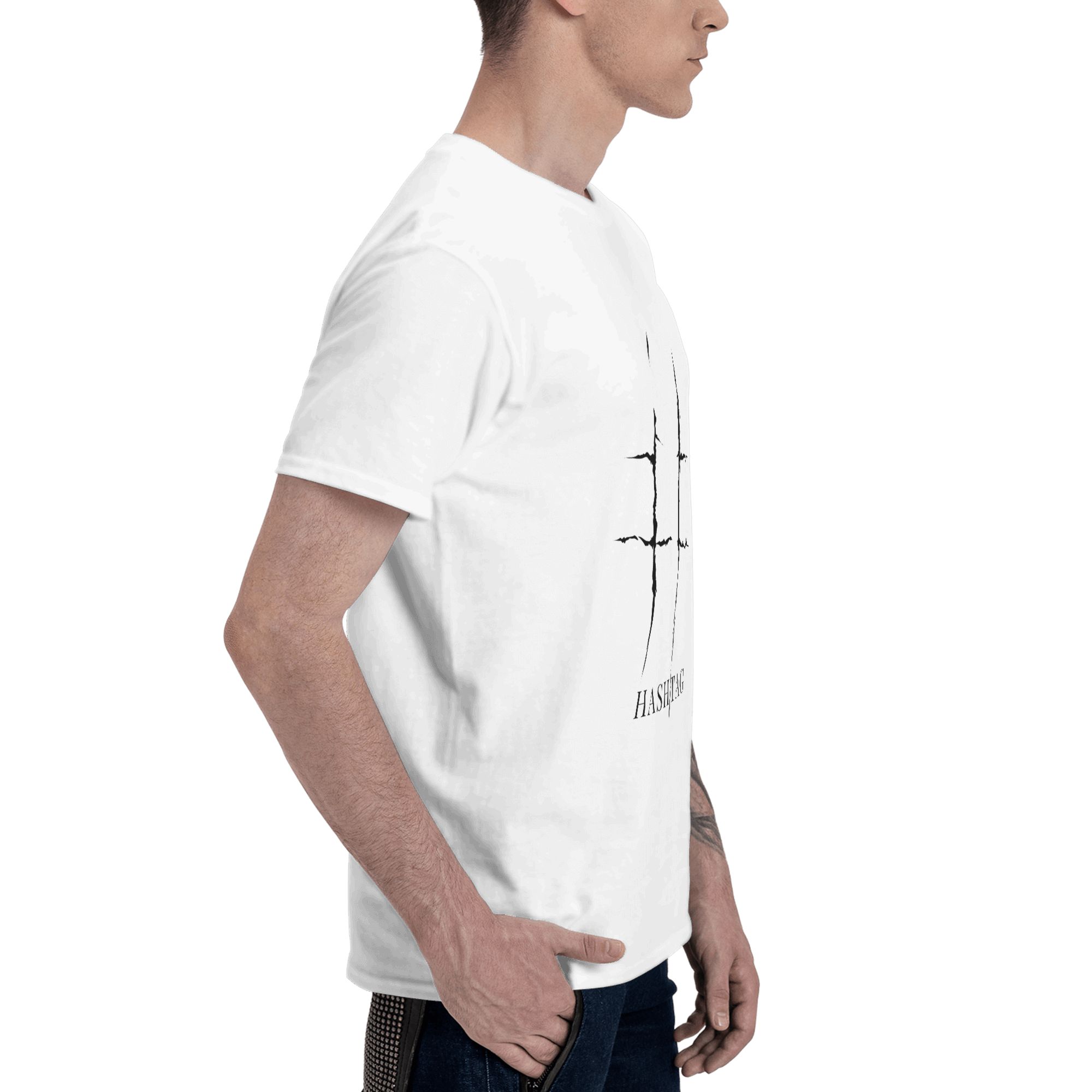 T-shirt pour homme à manches c - Mens Fashion Hashtags avis et prix