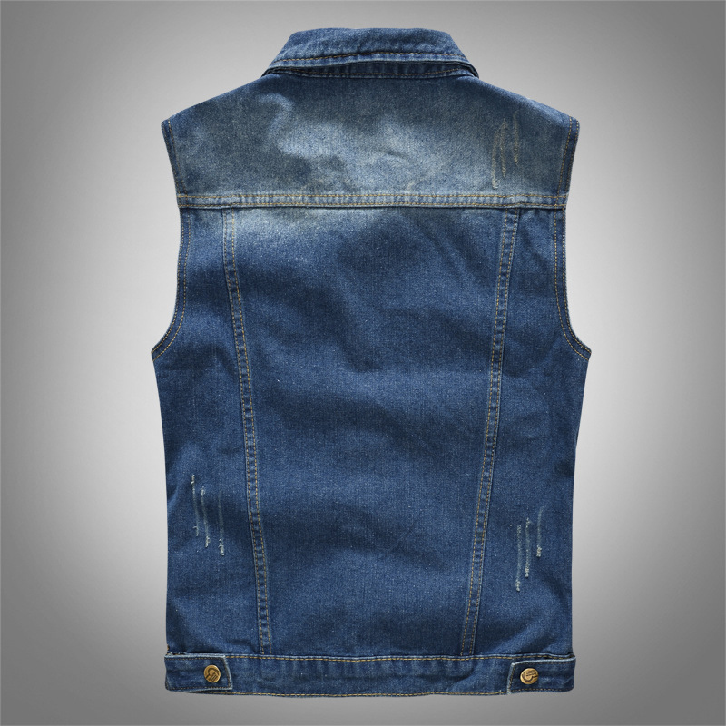 Gilets en denim déchirés pour  - Men'S Fashion Vest With Jeans avis et prix