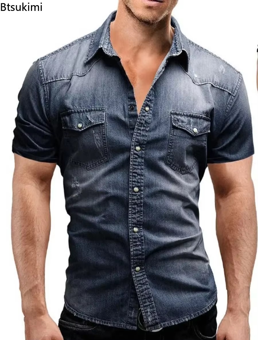 Nouvelles Chemises en Jean Éla - Jeans Shirt Fashion For Men avis et prix