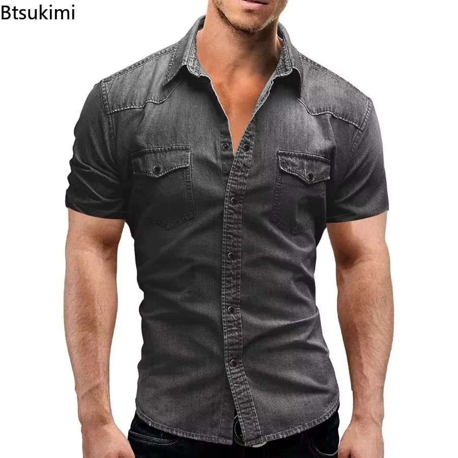 Nouvelles Chemises en Jean Éla - Jeans Shirt Fashion For Men avis et prix