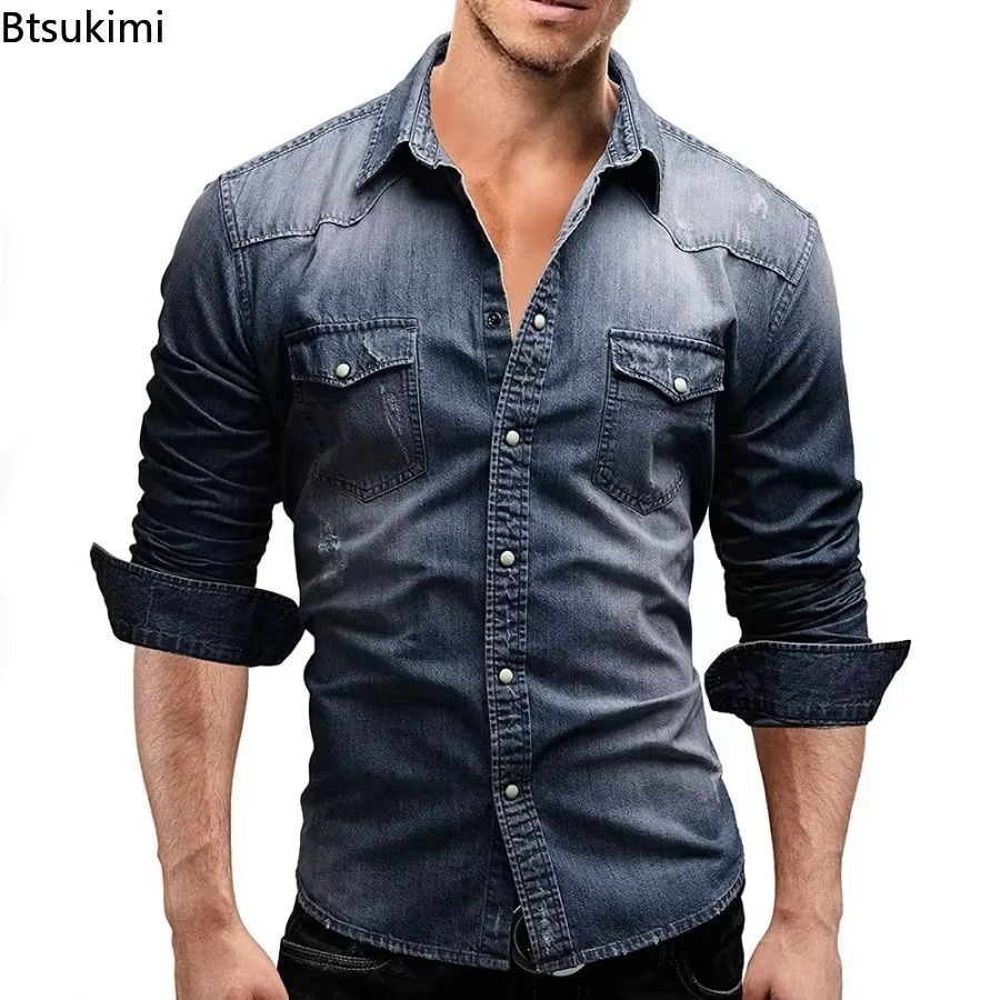 Nouvelles Chemises en Jean Éla - Jeans Shirt Fashion For Men avis et prix