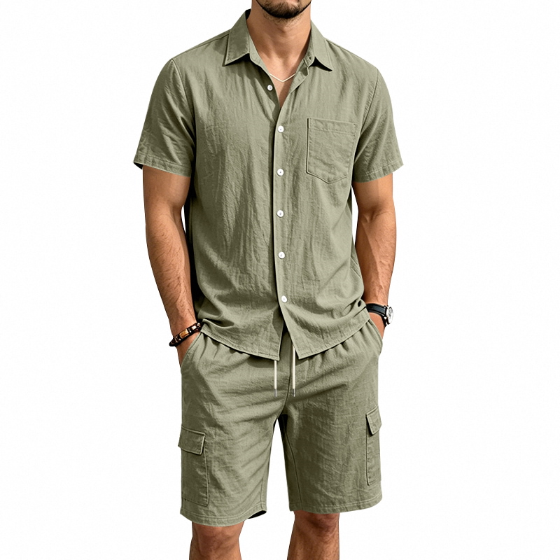 Ensemble deux pièces en lin am - Linen Shirt Summer avis et prix