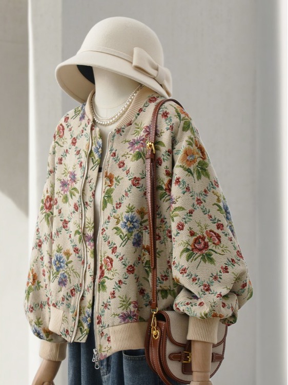 Veste brodée à l'huile de styl - Sherpa Jacket Fleece avis et prix