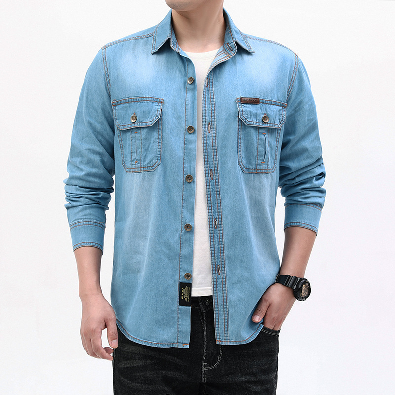 Nouvelle mode pour hommes, che - Jeans Shirt Fashion For Men avis et prix