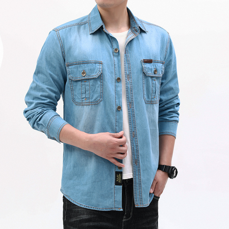 Nouvelle mode pour hommes, che - Jeans Shirt Fashion For Men avis et prix